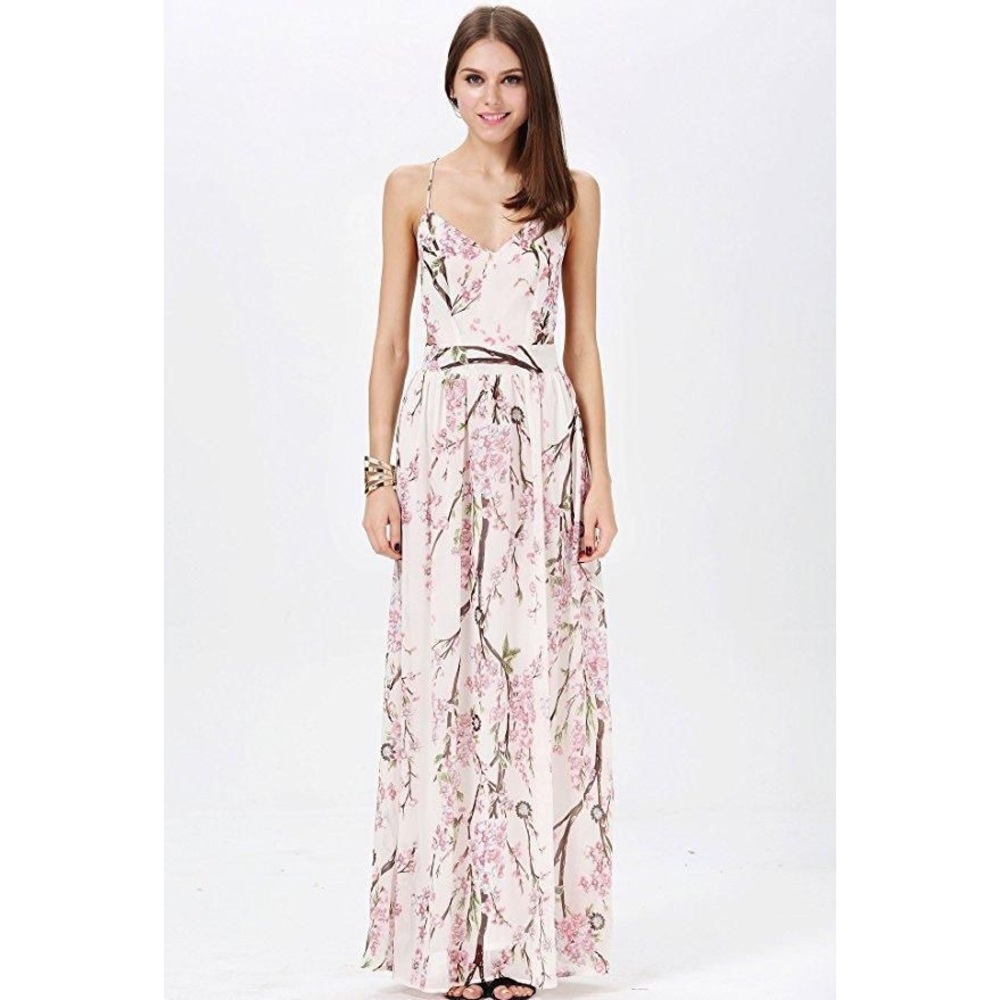Sheinside Backless Floral Dress NWOT